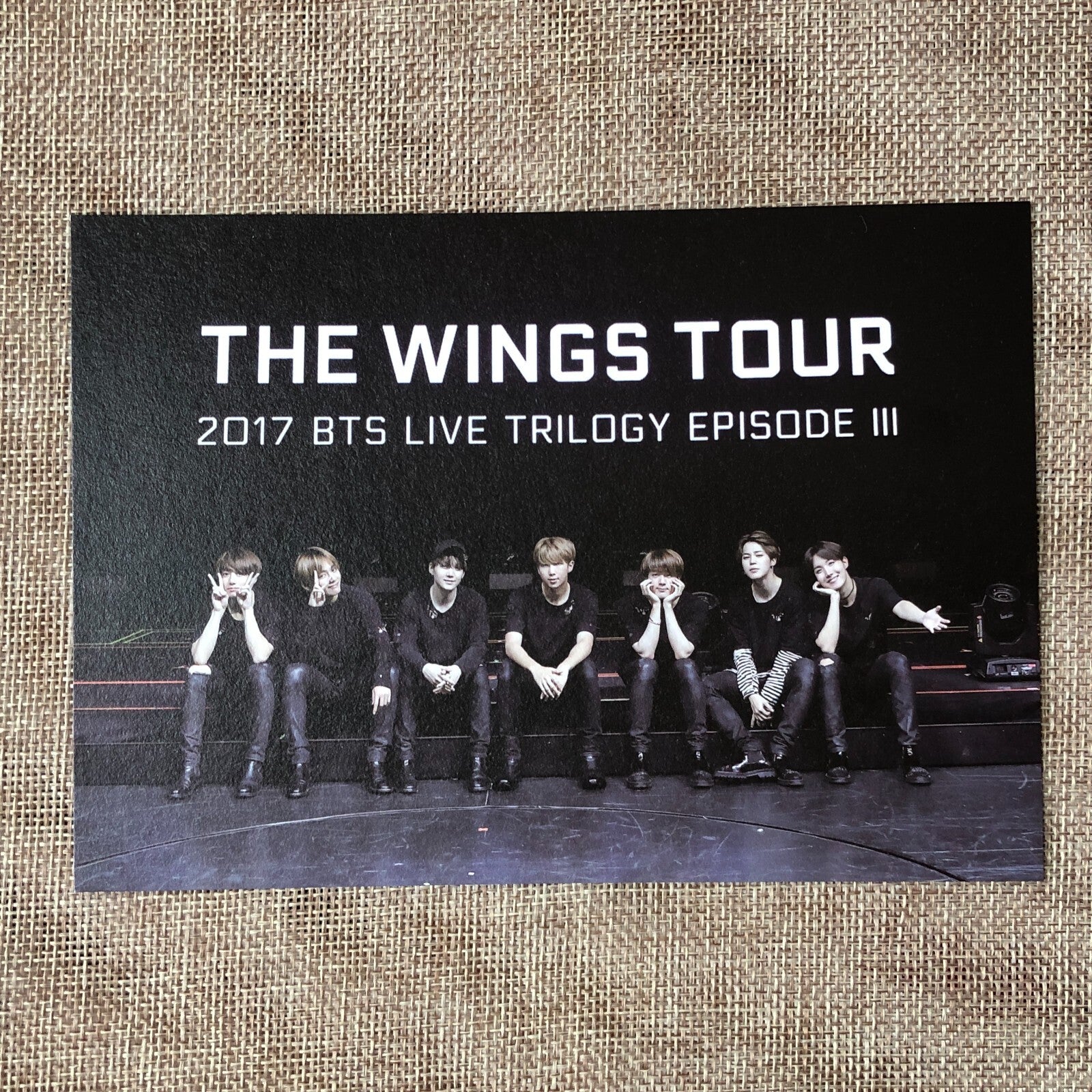BTS GROUP [ Memories of 2017 ] Official DVD Postcard / New / Gift