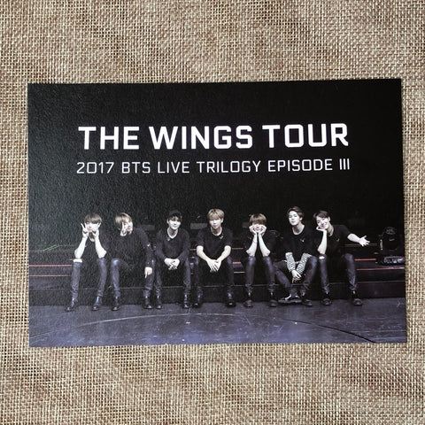 BTS GROUP [ Memories of 2017 ] Official DVD Postcard / New / Gift