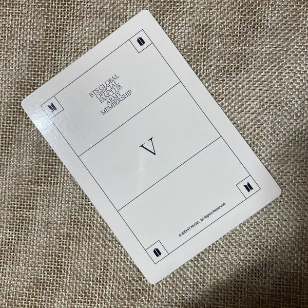 BTS V [ GLOBAL FANCLUB 9th ARMY MEMBERSHIP KIT ] Official Photocard / New / Gift