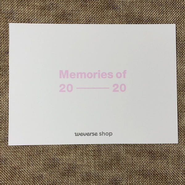 BTS [Memories of 2020 WEVERSE Preorder] Official 3D Photo Pouch Set / New / Gift