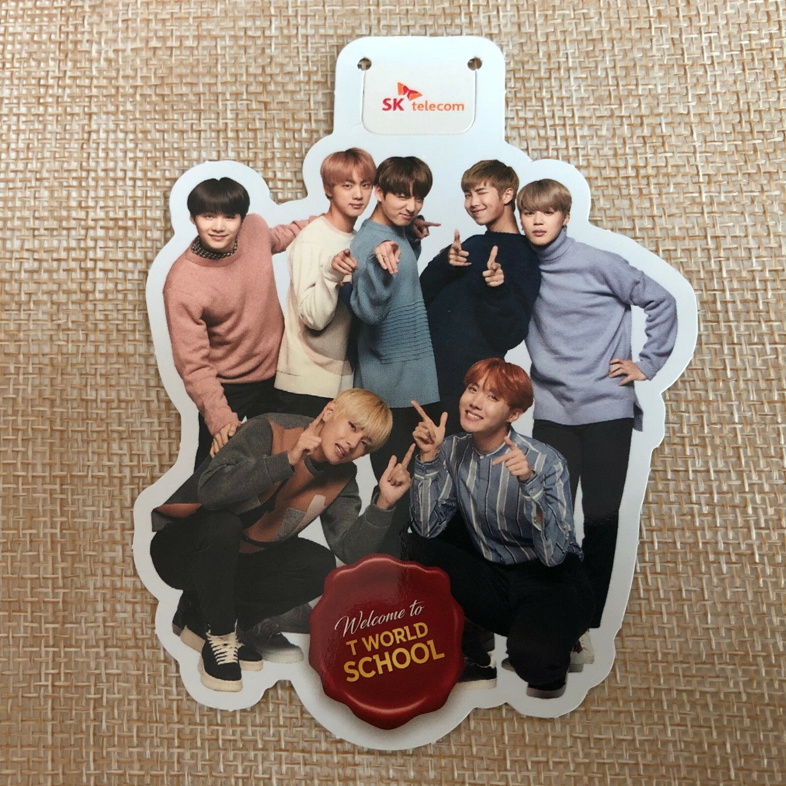 BTS GROUP [SKT] Official Photo Bookmark Photocard, Limited Edition / New / Gift