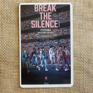 BTS GROUP [Break The Silence Movie] Official Photo Ticket Photocard, CGV / Gift