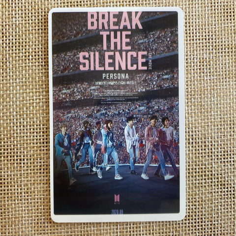 BTS GROUP [Break The Silence Movie] Official Photo Ticket Photocard, CGV / Gift