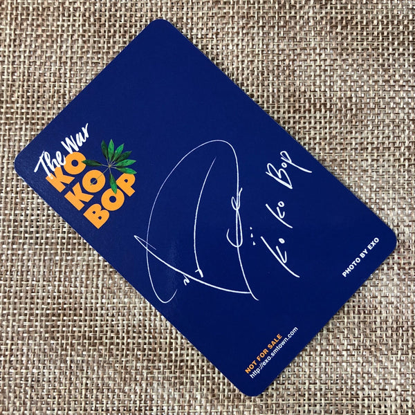 EXO D.O. #2 [ The War KOKOBOP ] Official Photocard, 4th Album / New / Gift