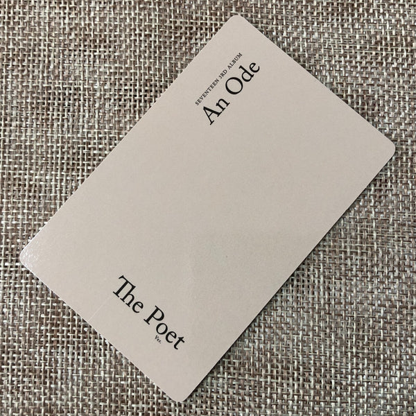 SEVENTEEN DINO [ An Ode The Poet Ver. ] Official Photocard / New / Gift
