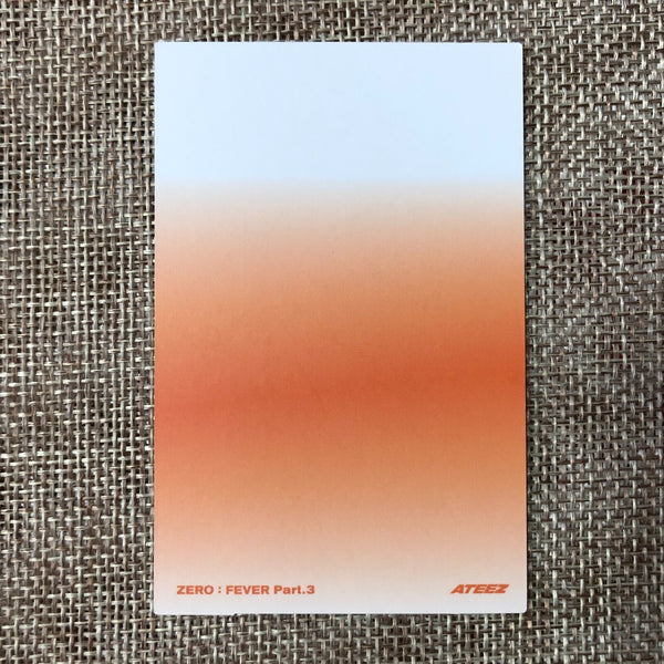 ATEEZ SAN #2 [Zero : Fever Epilogue] Official Photocard, Diary Ver / New / Gift