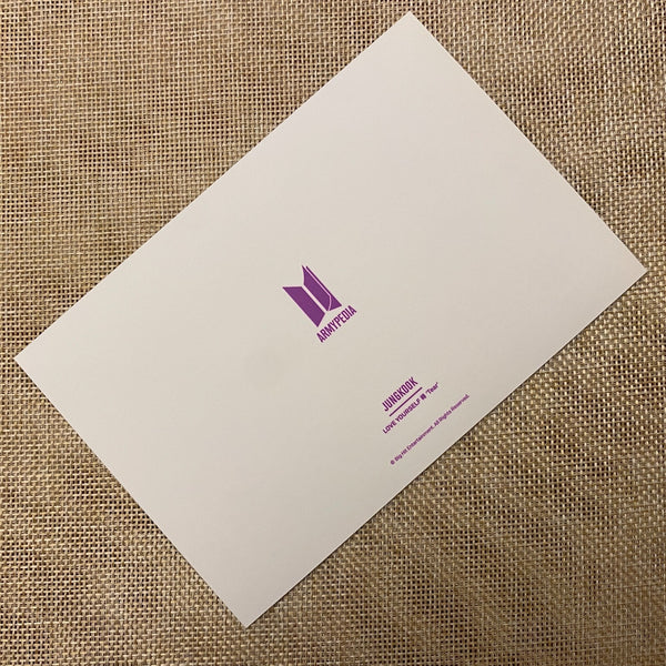 BTS JUNGKOOK #2 [Armypedia Love Yourself Answer] Official Postcard Photocard /+G