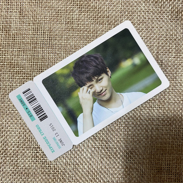 BTS SUGA [ 2nd Muster 17520 ] Official Photocard Photo Ticket / New, Rare / Gift