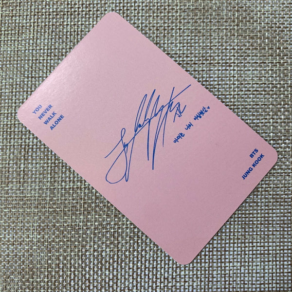 BTS JUNGKOOK [ YNWA You Never Walk Alone ] Official Photocard / New, Rare / Gift