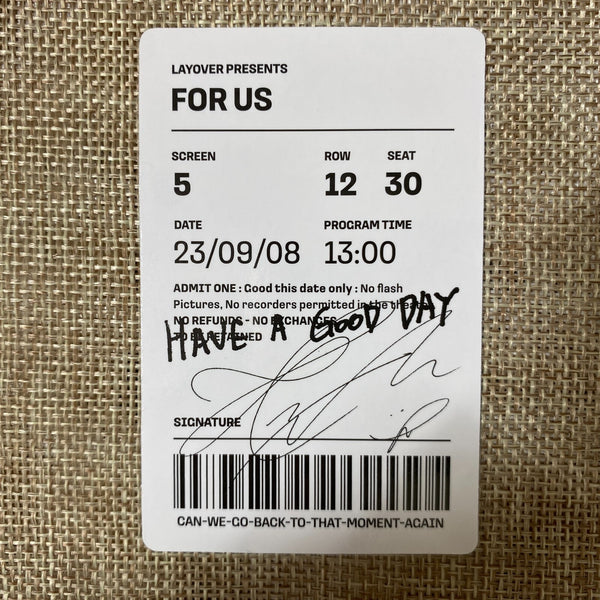 BTS V #10 [ Layover ] Official Photocard, Weverse / New, Rare / Gift