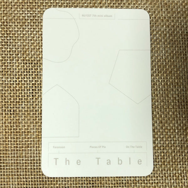 Nu'est ARON #2 [ The Table ] Official Photocard, 7th Mini Album / New / Gift