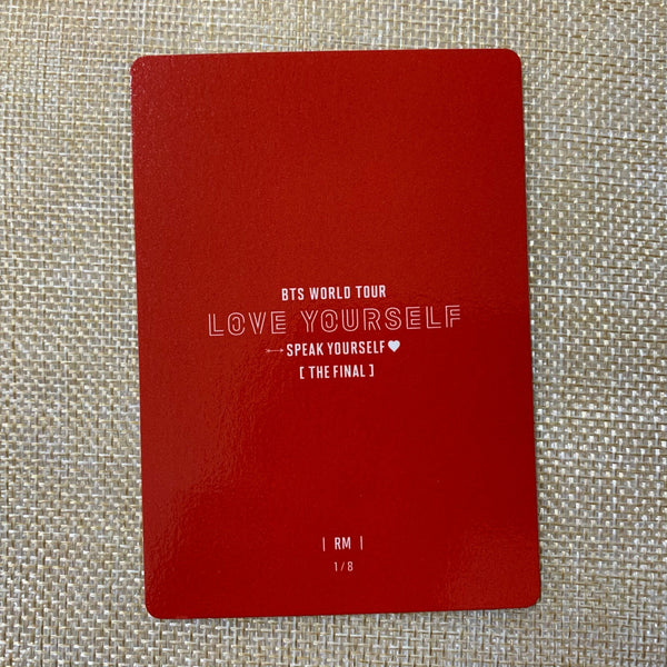 BTS RM 1/8 [ Speak Yourself The Final ] Official Mini Photocard / New / Gift