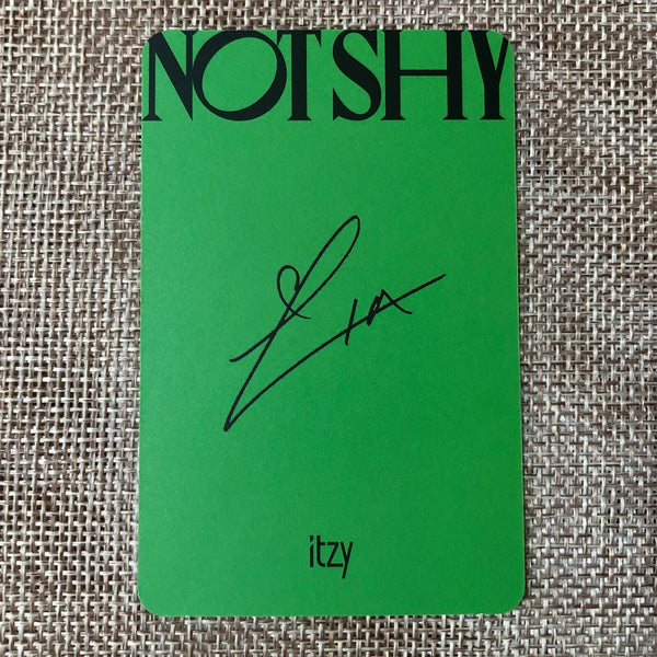 ITZY LIA #3 [ NOT SHY ] Official Photocard, 3rd Mini Album / New / Gift