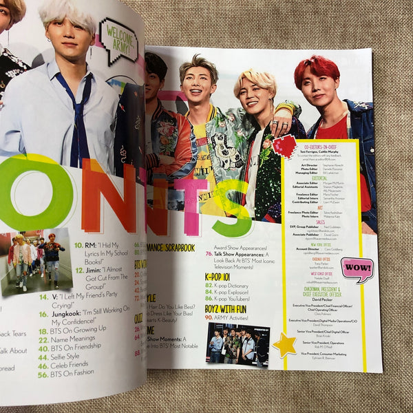 BTS [J-14 Presents: BTS Backstage Pass Fall 2018] Official Magazine / Rare /+G