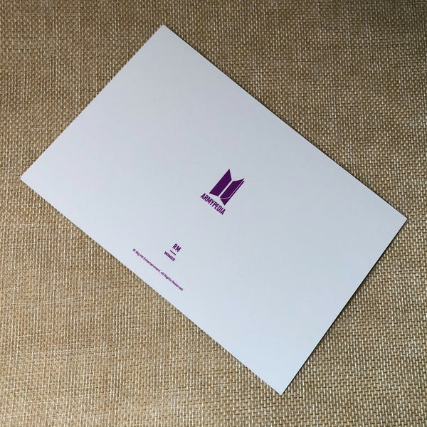BTS RM [ Armypedia Wings ] Official Postcard Photocard / New / Gift