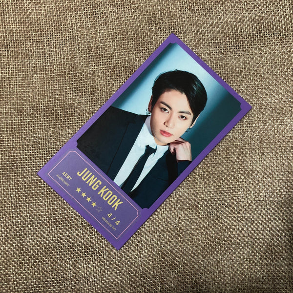 BTS JUNGKOOK 4/4 [BANG BANG CON The Live] Official Message Photo Photocard New/G