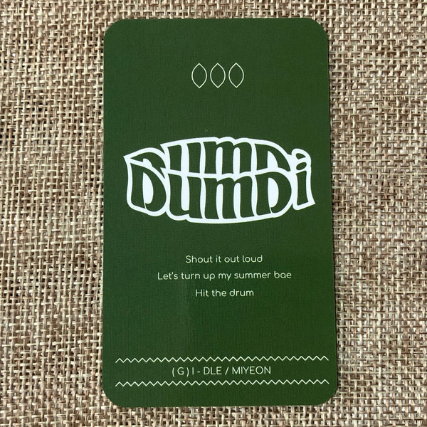 (G)I-DLE MIYEON [ DUMDI DUMDI ] Official Photocard, Night Ver. / New / Gift