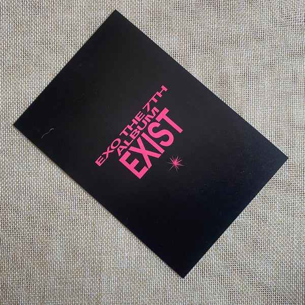EXO CHEN #1 [ EXIST ] Official Postcard, 7th Album / New, Rare / Gift