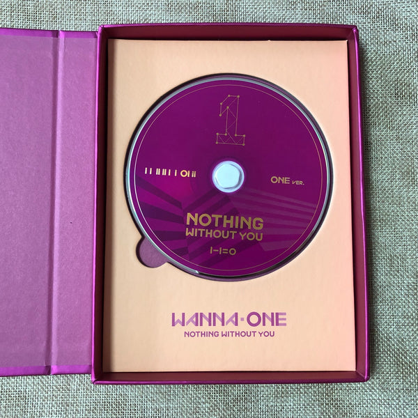 WANNA ONE HAND SIGNED [Nothing Without You 1+1+0] Autographed, Promo / NO PC /+G