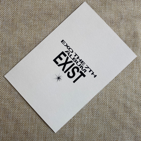 EXO CHEN #3 [ EXIST ] Official Postcard, 7th Album / New, Rare / Gift
