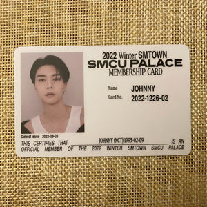 NCT JOHNNY [2022 Winter SMTOWN SMCU PALACE] Official Membership Card Photocard