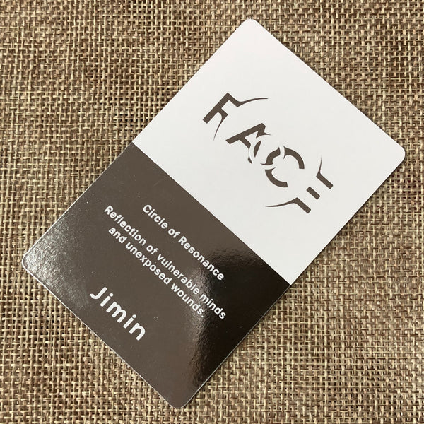 BTS JIMIN [ FACE ] Official Photocard, Solo Invisible Ver. / New / Gift