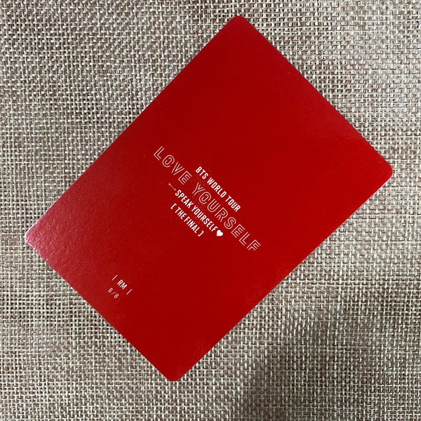 BTS RM 6/8 [ Speak Yourself The Final ] Official Mini Photocard / New / Gift