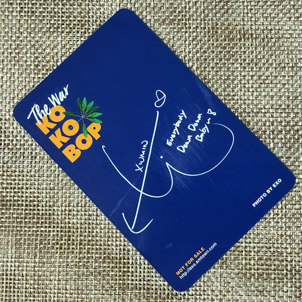 EXO XIUMIN Type C [ The War KOKOBOP ] Official Photocard, 4th Album / New / Gift