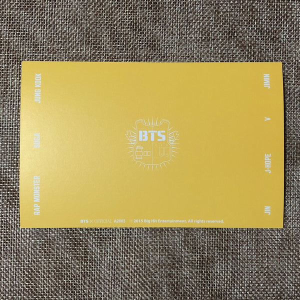 BTS UNIT #2 [GLOBAL OFFICIAL FANCLUB 2nd ARMY MEMBERSHIP KIT] Postcard / Gift
