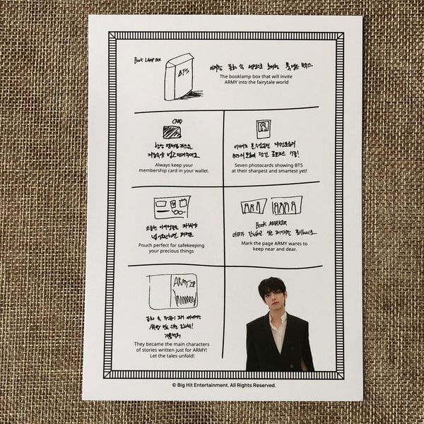 BTS [GLOBAL OFFICIAL FANCLUB 7th ARMY MEMBERSHIP KIT] Pouch+Bookmark+Guide /+G