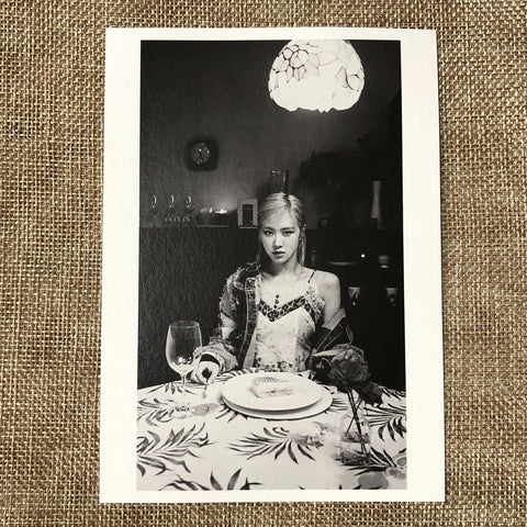 BLACKPINK ROSE #13 [ -R- ] Official Polaroid Postcard, 1st Single / New / Gift