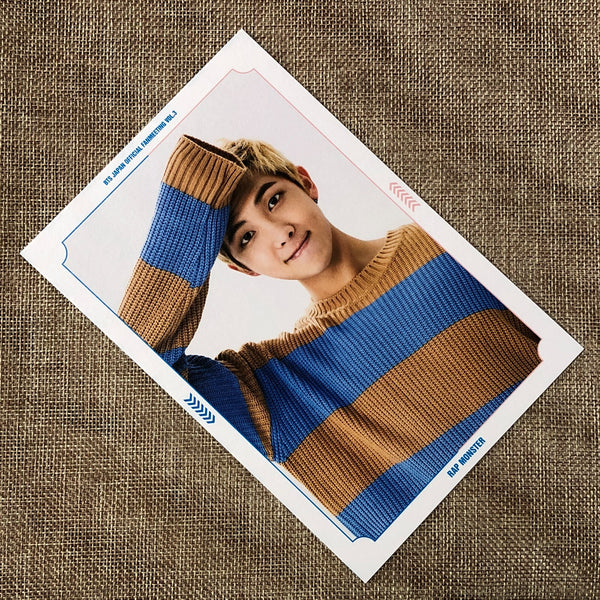 BTS RM [ JAPAN OFFICIAL FANMEETING VOL.3 ] Postcard Set / New / Gift