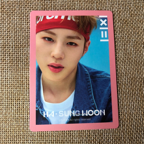 WANNA ONE HA SUNGWOON [ TO BE ONE ] Official Photocard, Pink Ver / New / Gift