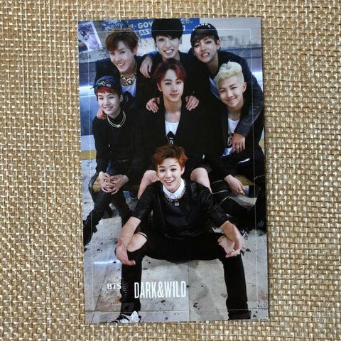 BTS Group #3[ Dark & Wild Official Photocard ] 1st Studio Album /NEW, RARE /+GFT
