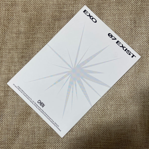 EXO CHEN [ EXIST ] Official Lenticular Postcard, 7th Album / New, Rare / Gift