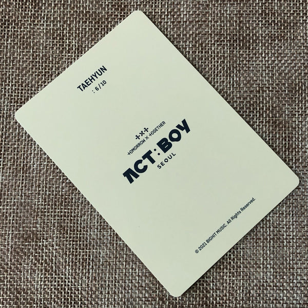 TXT TAEHYUN 6/10 [ ACT : BOY SEOUL ] Official Mini Photocard / New / Gift