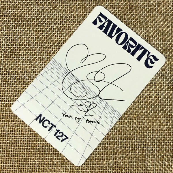 NCT 127 TAEYONG [FAVORITE] Official Photocard, 3rd Repackage CATHARSIS / Gift