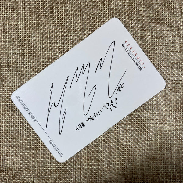 TVXQ [ Humanoids ] All Members Signed Autographed Promo Album /Mint, Rare / Gift