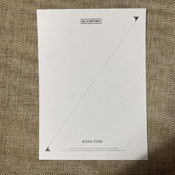 BLACKPINK LISA #1 [Born Pink] Official Large Photocard Postcard, Box Ver. / Gift