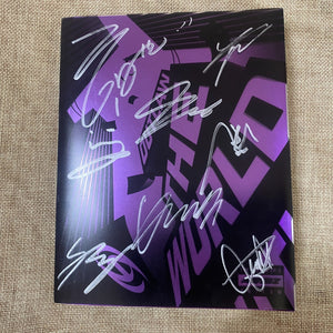 ATEEZ SIGNED [The World] Promo Album CD+Photobook+PC / Autographed All Member