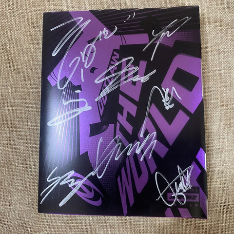 ATEEZ SIGNED [The World] Promo Album CD+Photobook+PC / Autographed All Member