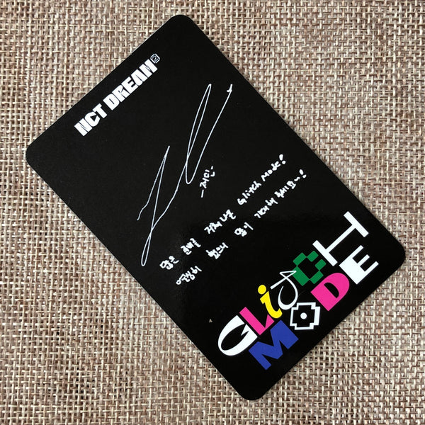 NCT DREAM JAEMIN [ GLITCH MODE ] Official Photocard, Digipack / New / Gift