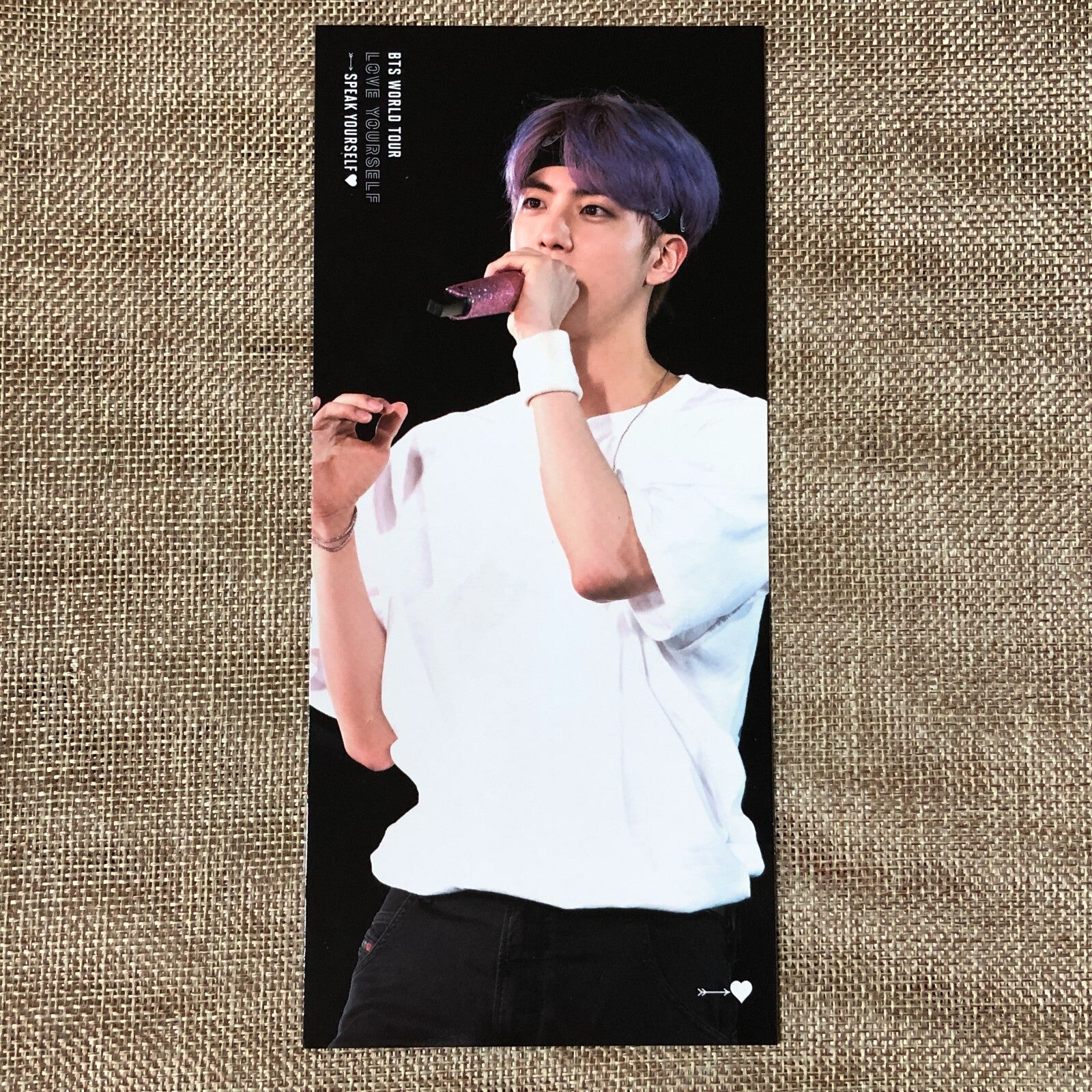 BTS JIN [ Speak Yourself World Tour London DVD ] Official Bookmark / New / Gift