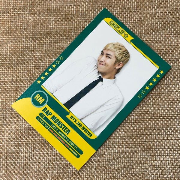 BTS RM 5/7 [ 3rd Muster ARMY.ZIP ] Official Player Card Photocard / New / Gift