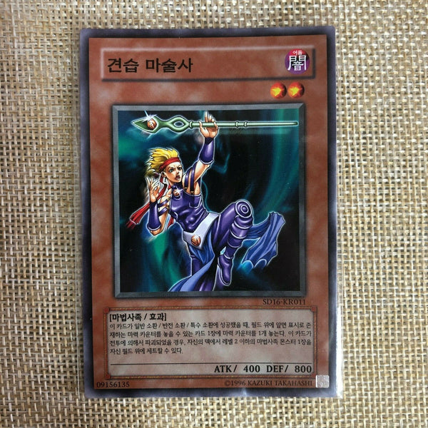 Yugioh Apprentice Magician / SD16-KR011 / Common Rare / Korean / Mint / Gift