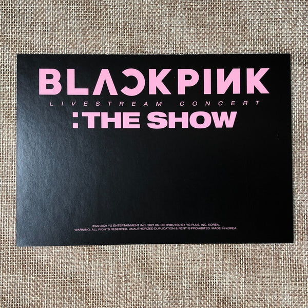 BLACKPINK GROUP [ THE SHOW DVD ] Official Postcard Photo / New / Gift