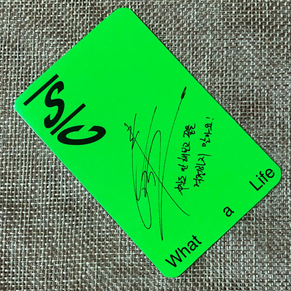 EXO SC SEHUN [ What A Life ] Official Photocard, 1st Mini Green / New / Gift