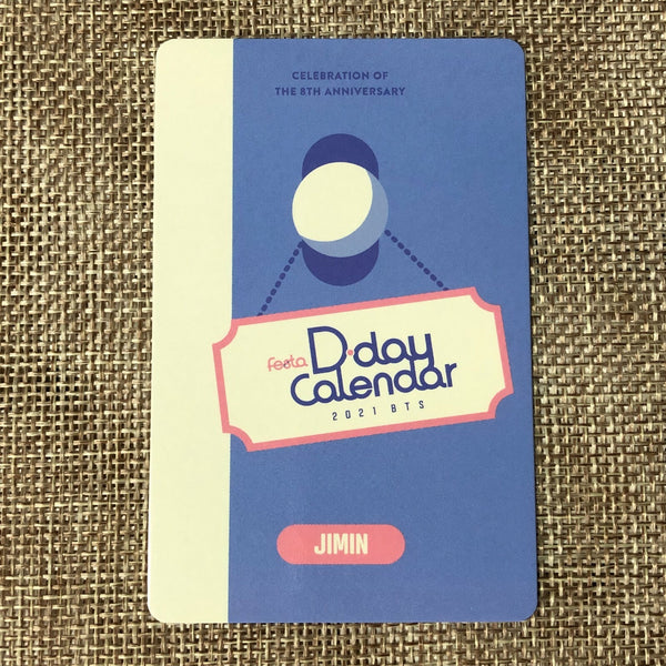 BTS JIMIN [ FESTA D-Day Calendar 2021 ] Official Photocard / New / Gift