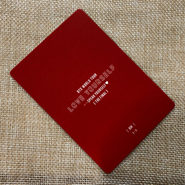 BTS RM 2/8 [ Speak Yourself The Final ] Official Mini Photocard / New / Gift