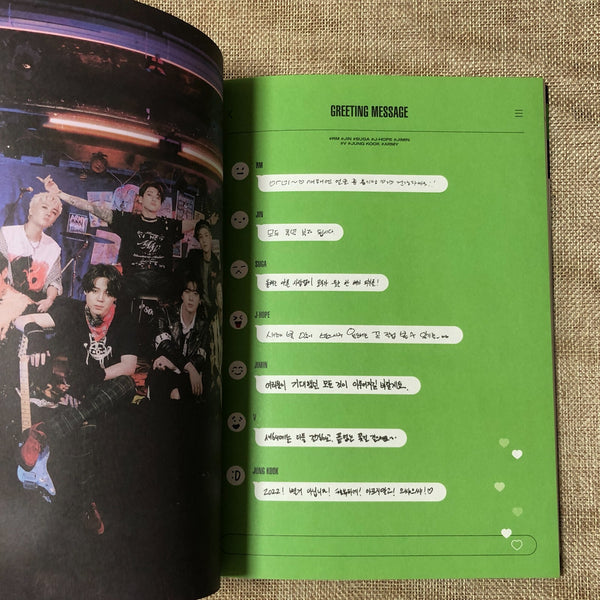 BTS GROUP [ 2022 Season's Greetings ] Official Diary / New / Gift